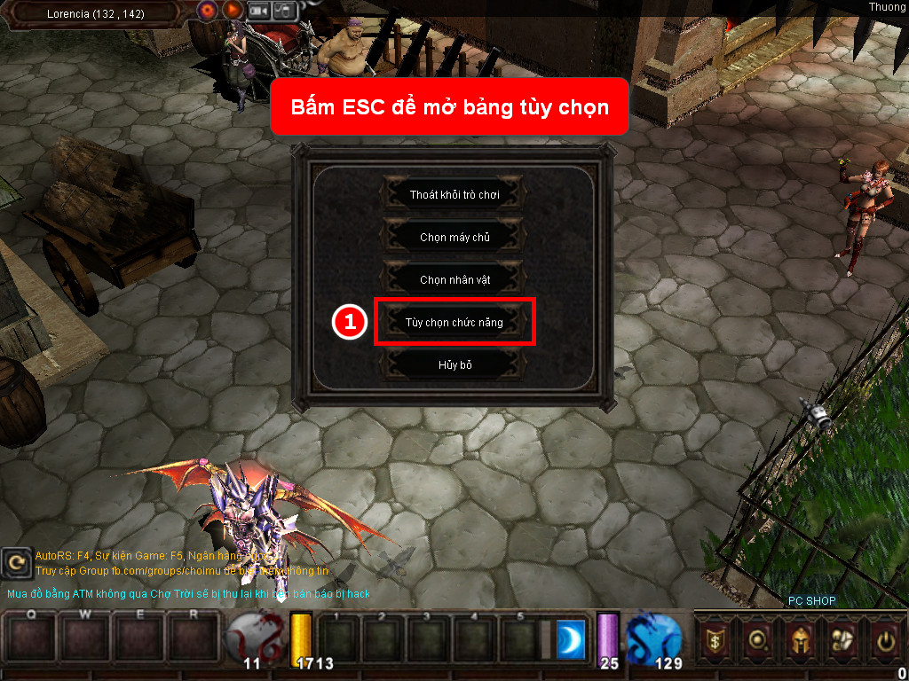 Chức năng chính của Game MU Hoàng Đạo